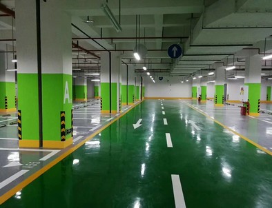 停車場標線施工